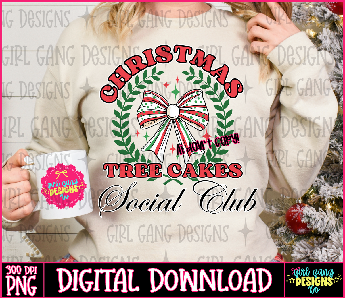 Christmas cake social club Christmas png
