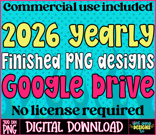 Yearly 2026 finished PNG google drive access