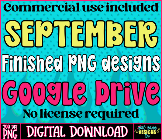 September 2026 monthly finished PNG google drive access