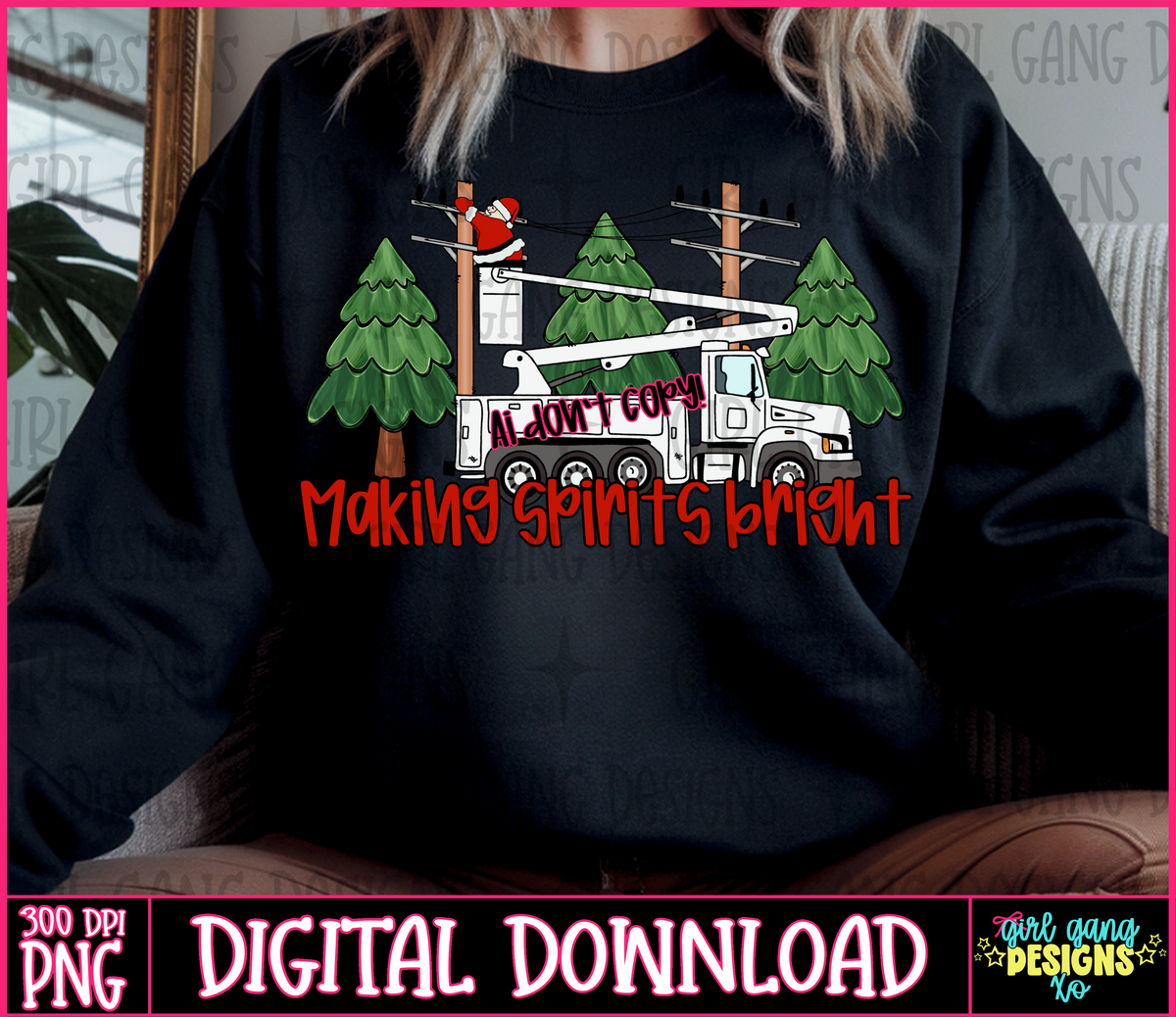 Occupation Santa png | blue collar Santa, postal worker, oilfield, lineman, firefighter etc| customs open!