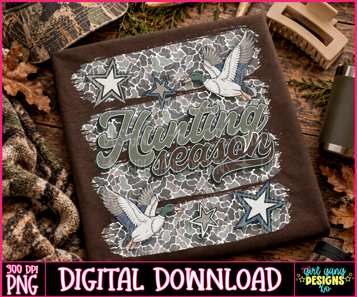 Duck hunting season png back and pocket design