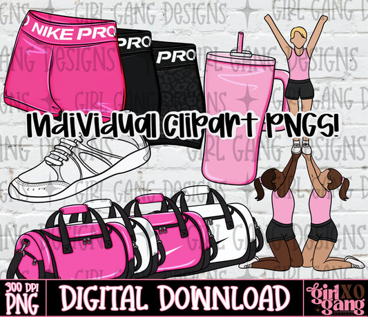 gymnastics clipart hand drawn 300 dpi digital download acro 
