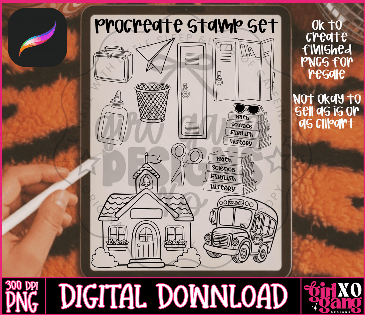 300 dpi Digital download png design hand drawn clipart